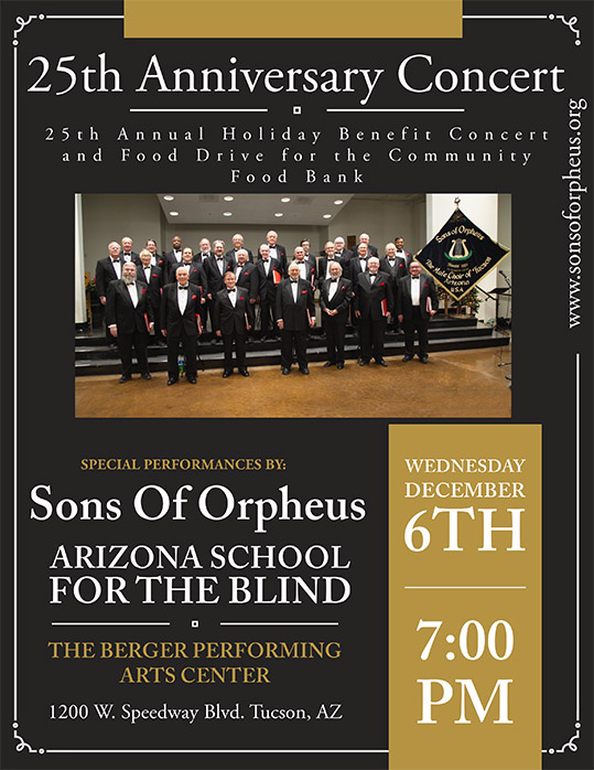 Poster for St. Francis in the Foothills Holiday Concert